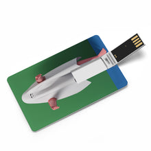 Charger l'image dans la galerie, Clé USB disque U en forme de carte personnalisé avec photo prénom texte