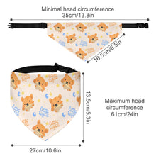 Charger l'image dans la galerie, Collier pour animaux de compagnie écharpe animal foulard triangle bandanas pour chiens chats personnalisé avec photos motif texte logo