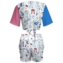 Charger l'image dans la galerie, Femme Ensemble de sport fitness jogging de plage GTZ Personnalisé avec photo motif texte logo (Impression des multi-images)