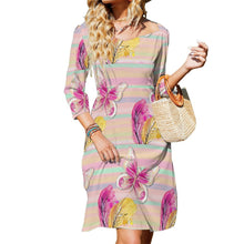 Charger l'image dans la galerie, Robe élégante volante grande taille femme B272 personnalisée avec photo logo texte motif (impression des multi-images)