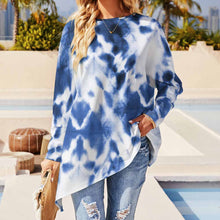 Charger l'image dans la galerie, T-shirt tee shirt à manches longues en col rond femme grande taille personnalisé avec photo logo texte motif (impression des multi-images)