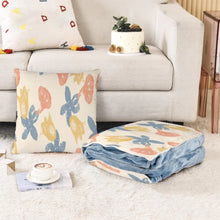 Charger l'image dans la galerie, Couverture et coussins 2 en 1 / Couverture d'oreiller multifonctional personnalisé avec photo texte prénom (conception une image)