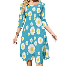 Charger l'image dans la galerie, Robe élégante B272 Volantée grande taille femme personnalisée avec photo image logo motif texte (impression d'image unique)