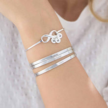 Charger l'image dans la galerie, Bracelet Infini S0043 gravé personnalisé avec lettre