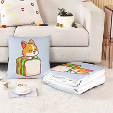 Charger l'image dans la galerie, Couverture et coussins 2 en 1 / Couverture d'oreiller multifonctional personnalisé avec photo texte logo (double face même image)