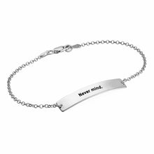 Charger l'image dans la galerie, Bracelet Coordonné avec plaque signalétique S0027 gravé personnalisé avec texte prénom