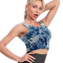 Charger l'image dans la galerie, Haut de sport fitness court sans couture femme YJ031 personnalisé avec image logo motif texte