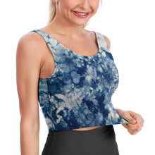 Charger l'image dans la galerie, Haut de sport fitness court sans couture femme YJ031 personnalisé avec image logo motif texte