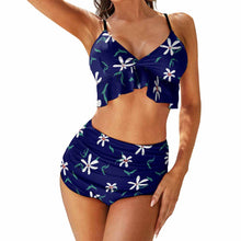 Charger l'image dans la galerie, Bikini bustier push-up / maillot de bain taille haute sexy femme BK2066 personnalisé avec image logo motif texte