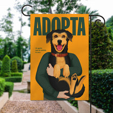 Charger l'image dans la galerie, Drapeau de jardin/cour décoratif design unique JJ0518000 impression personnalisé avec motif photo texte logo