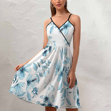 Charger l'image dans la galerie, Robe décolleté en V à volants design et personnalisée avec photo motif texte (impression d'image unique)