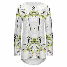 Charger l'image dans la galerie, T-shirt tee shirt à manches longues col rond grande taille ample femme BL personnalisé avec photo logo motif texte (impression d'image unique)