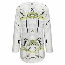 Charger l'image dans la galerie, T-shirt tee shirt à manches longues col rond grande taille ample femme BL personnalisé avec photo logo motif texte (impression d'image unique)