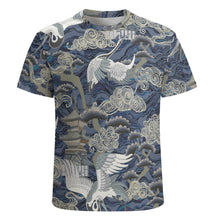 Charger l'image dans la galerie, T-shirt tee shirt manches courtes en coton homme personnalisé avec photo texte motif (conception multi-images)