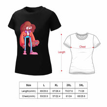 Charger l'image dans la galerie, T-shirt tee shirt coton à manches courtes en col rond femme imprimé sur le devant personnalisé avec photo logo motif texte