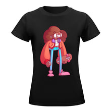 Charger l'image dans la galerie, T-shirt tee shirt coton à manches courtes en col rond femme imprimé sur le devant personnalisé avec photo logo motif texte