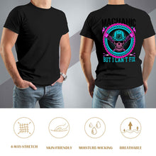 Charger l'image dans la galerie, T-shirt en coton de haute qualité homme imprimé au dos personnalisé avec motif photo logo texte