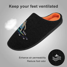 Charger l'image dans la galerie, Pantoufles coton / chaussons coton personnalisées avec photo texte pour homme automne et hiver style maison FS0807011