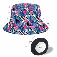 Charger l'image dans la galerie, Impression des trois images chapeau de pêcheur / chapeau bob tendance réversible personnalisé avec motif logo photo texte