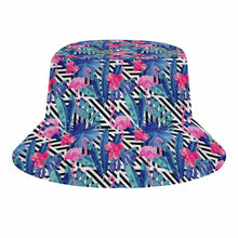 Charger l'image dans la galerie, Impression des trois images chapeau de pêcheur / chapeau bob tendance réversible personnalisé avec motif logo photo texte