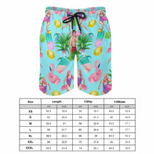 Charger l'image dans la galerie, Short de plage maillot de bain long pour homme personnalisé avec photo texte