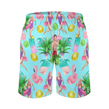Charger l'image dans la galerie, Short de plage maillot de bain long pour homme personnalisé avec photo texte