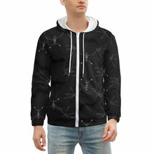 Charger l'image dans la galerie, Impression d’image unique Sweat à capuche zippé/hoodies moderne homme GH personnalisé avec motif image texte logo