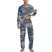 Charger l'image dans la galerie, Pyjama / chemise de nuit homme JJ1201 Personnalisé avec prénom photo logo texte (conception d'image unique)