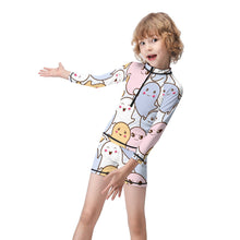 Charger l'image dans la galerie, Maillot de bain 2 pièces/Combinaison de surf enfant fendue ET001 impression personnalisé avec motif photo logo texte