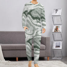 Charger l'image dans la galerie, Pyjama Homme ensemble 2 pièces à manches longues grande taille ITZ personnalisé avec photo motif logo texte (Impression d’image unique)
