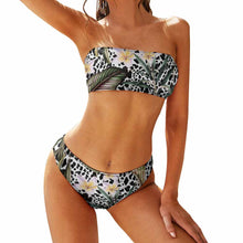 Charger l'image dans la galerie, Maillot de bain bikini bustier deux pièces sans bretelles femme FT0803 personnalisé avec photo logo motif texte
