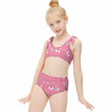 Charger l'image dans la galerie, Maillot de bain deux pièces enfant fille à la mode NT022 personnalisé avec photo motif logo texte