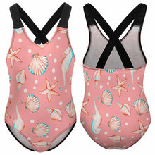 Charger l'image dans la galerie, Maillot de bain une pièce à la mode pour filles NT018 personnalisé et imprimé avec photos images ou texte