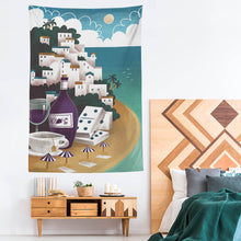 Charger l'image dans la galerie, Tapisserie murale tissu à la mode (version verticale) impression personnalisée avec motif logo texte photo