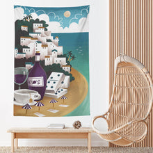 Charger l'image dans la galerie, Tapisserie murale tissu à la mode (version verticale) impression personnalisée avec motif logo texte photo