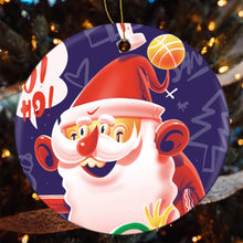 Charger l'image dans la galerie, Décoration/ornement ronde Céramique de Noël GY0902007 impression personnalisée avec texte photo logo motif