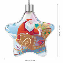 Charger l'image dans la galerie, Décoration / ornement de Noël en forme d'étoile à vendre personnalisé avec prénom motif photo logo texte