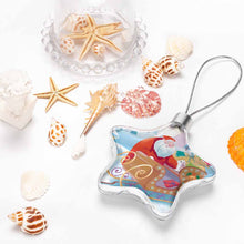 Charger l'image dans la galerie, Décoration / ornement de Noël en forme d'étoile à vendre personnalisé avec prénom motif photo logo texte