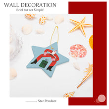 Charger l'image dans la galerie, Décoration / ornement de Noël en forme d'étoile exquis céramique personnalisé avec photo image motif texte logo