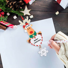 Charger l'image dans la galerie, Décoration de Noël en forme de wapiti GY0902040 impression personnalisé avec motif photo logo texte