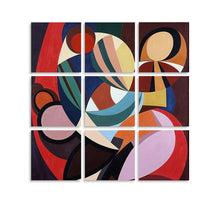 Charger l'image dans la galerie, Peinture suspendue Carré GY0903236 Personnalisé (Conception à neuf panneaux, une image)