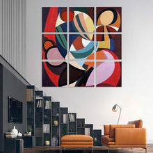 Charger l'image dans la galerie, Peinture suspendue Carré GY0903236 Personnalisé (Conception à neuf panneaux, une image)