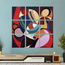 Charger l'image dans la galerie, Peinture suspendue Carré GY0903236 Personnalisé (Conception à neuf panneaux, une image)