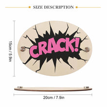 Charger l'image dans la galerie, Plaque de porte en bois (ovale) GY0903287 Personnalisé avec photo et prénom