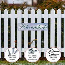 Charger l'image dans la galerie, Panneau indicateur / plaque signe en fer GY0903318 Personnalisé avec nom et logo