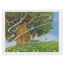 Charger l'image dans la galerie, Peinture au diamant version horizontale (rond) personnalisé avec photo text