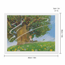 Charger l'image dans la galerie, Peinture au diamant version horizontale (rond) personnalisé avec photo text