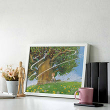 Charger l'image dans la galerie, Peinture au diamant version horizontale (rond) personnalisé avec photo text