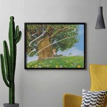 Charger l'image dans la galerie, Peinture au diamant version horizontale (rond) personnalisé avec photo text