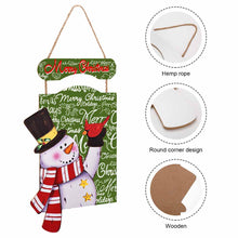 Charger l'image dans la galerie, Tableau / peinture en bois de Noël à suspendre personnalisé avec photo motif logo texte